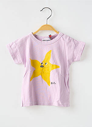T-shirt coupe droite manches courtes violet BOBO CHOSES fille