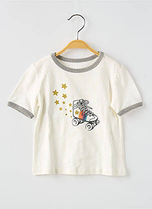 T-shirt coupe droite manches courtes blanc LOUIS*LOUISE fille