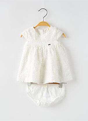 Ensemble short taille élastique blanc MAYORAL fille