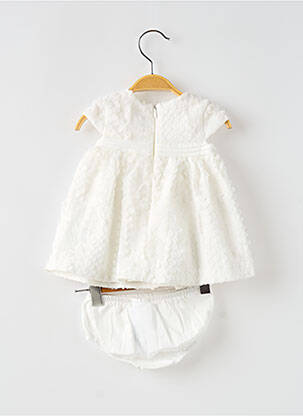 Ensemble short taille élastique blanc MAYORAL fille
