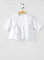 Blouse blanc PEQUENO TOCON pour fille seconde vue