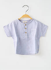 Chemise manches courtes bleu BUHO pour garçon seconde vue