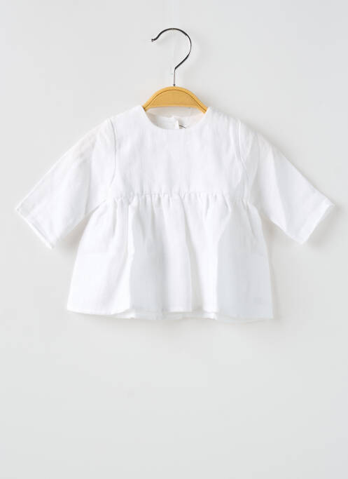 Blouse blanc PEQUENO TOCON pour fille