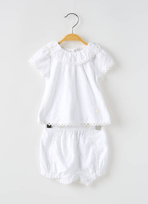 Ensemble short blanc PATACHOU pour fille