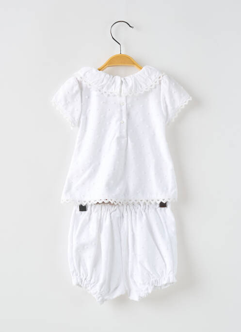 Ensemble short blanc PATACHOU pour fille