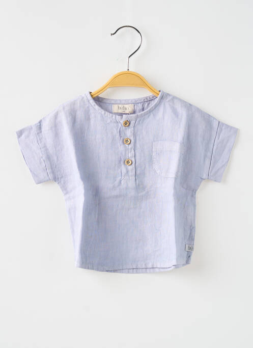 Chemise manches courtes bleu BUHO pour garçon