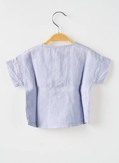 Chemise manches courtes bleu BUHO pour garçon