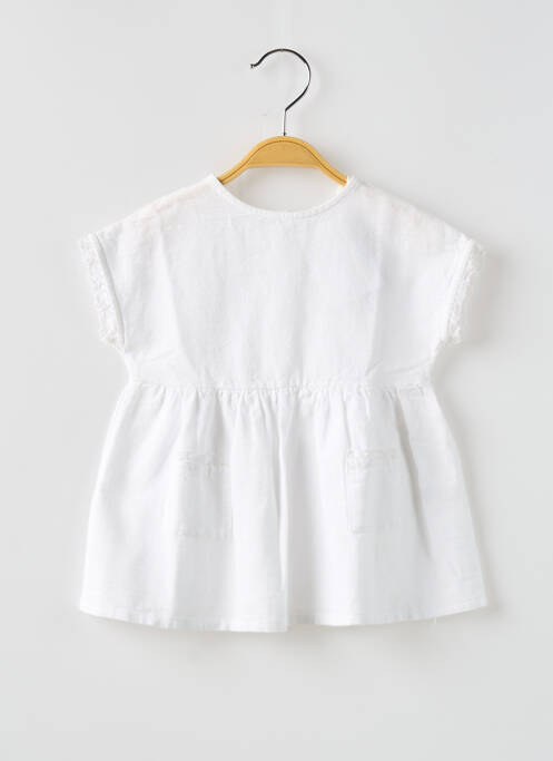 Robe courte blanc BUHO pour fille