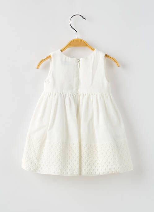 Robe mi-longue blanc MAYORAL pour fille