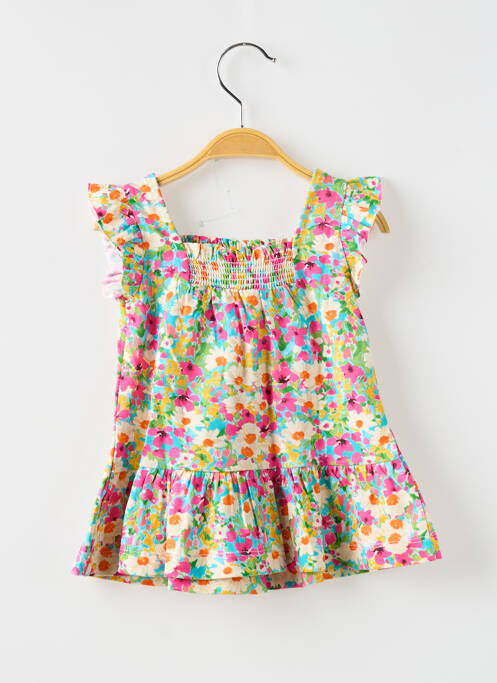 Robe mi-longue rose MAYORAL pour fille