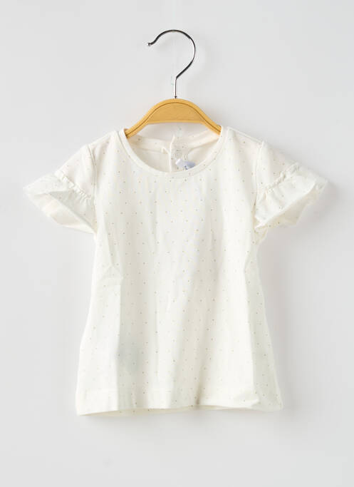 T-shirt blanc MAYORAL fille