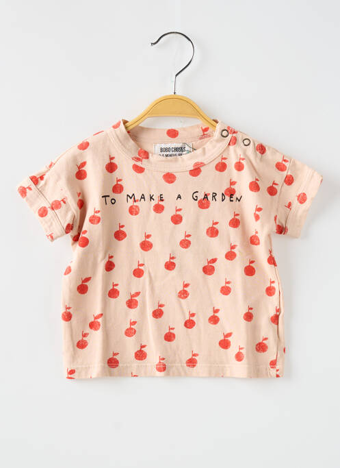 T-shirt rose BOBO CHOSES pour fille