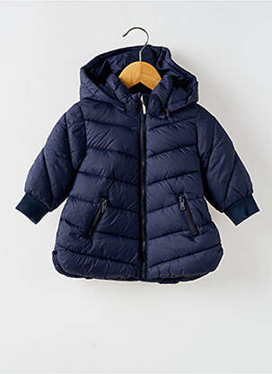 Doudoune poches a capuche bleu MAYORAL fille
