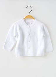 Gilet manches longues coupe droite blanc MAYORAL fille