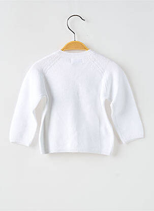 Gilet manches longues coupe droite blanc MAYORAL fille
