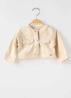 Veste casual fermeture boutonnée sur le devant beige MAYORAL fille