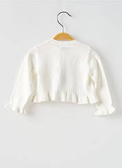 Gilet manches longues blanc MAYORAL pour fille seconde vue