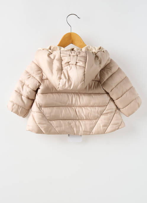 Doudoune manches longues a capuche beige MAYORAL fille