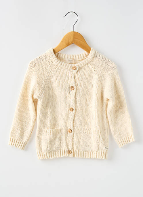 Gilet manches longues beige BUHO pour fille