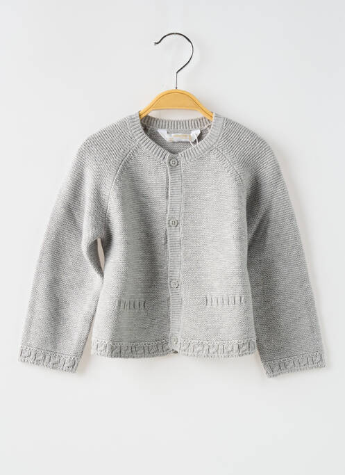 Gilet manches longues gris MAYORAL pour fille