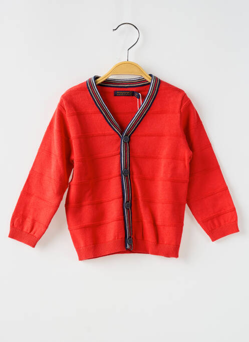 Gilet manches longues rouge MAYORAL pour garçon