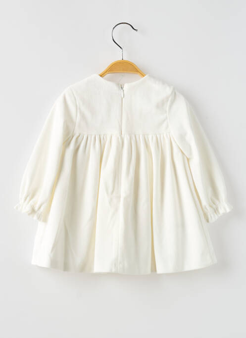 Robe mi-longue blanc MAYORAL pour fille
