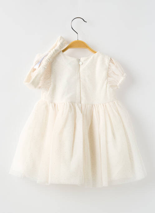 Robe mi-longue blanc MAYORAL pour fille