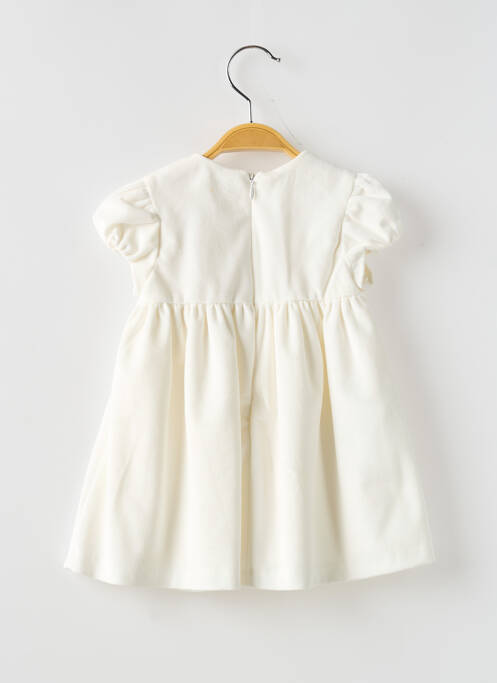 Robe mi-longue blanc MAYORAL pour fille