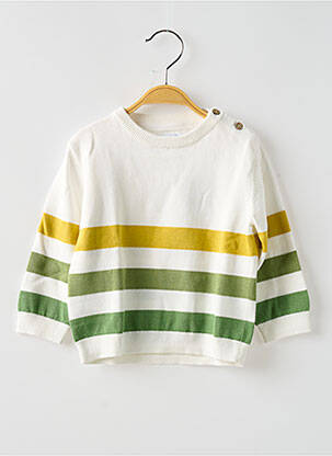 Pull imprimé fantaisie manches longues blanc MAYORAL garçon