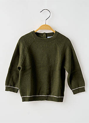 Pull coupe droite manches longues vert MAYORAL garçon