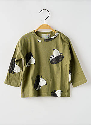 T-shirt manches longues manches longues vert BOBO CHOSES garçon