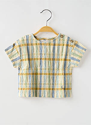 T-shirt coupe droite manches courtes beige BOBO CHOSES enfant