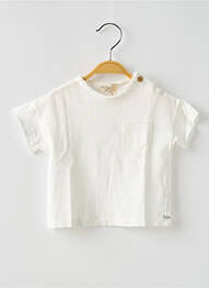 T-shirt coupe droite manches courtes blanc BUHO garcon
