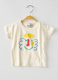 T-shirt coupe droite manches courtes beige BOBO CHOSES garcon