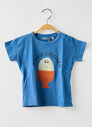 T-shirt coupe droite manches courtes bleu BOBO CHOSES garçon