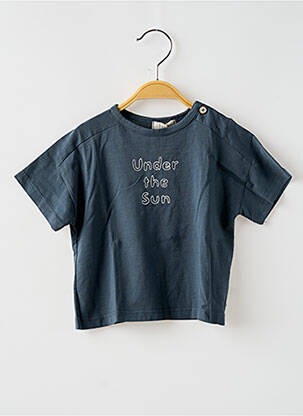 T-shirt coupe droite manches courtes gris BUHO garçon
