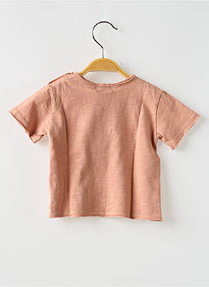 T-shirt coupe droite manches courtes rose BUHO enfant