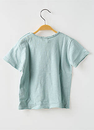 T-shirt coupe droite manches courtes vert BUHO enfant