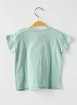 T-shirt coupe droite manches courtes vert BUHO garçon