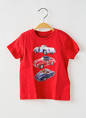 T-shirt coupe droite manches courtes rouge MAYORAL garçon