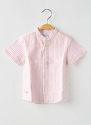 Chemise manches courtes imprimé fantaisie blanc MAYORAL garçon