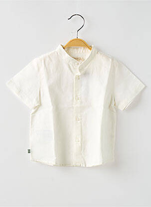 Chemise manches courtes col mao blanc MAYORAL garçon