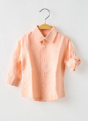 Chemise manches longues coupe droite orange MAYORAL garçon