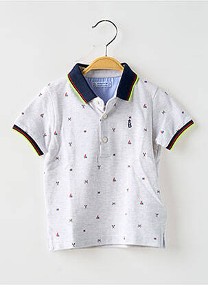 Polo coupe droite manches courtes gris MAYORAL garçon