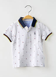 Polo imprimé fantaisie manches courtes gris MAYORAL garcon