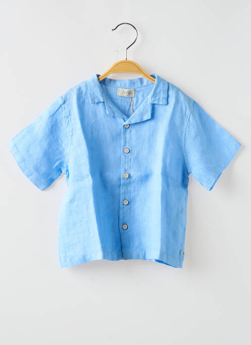 Chemise manches courtes bleu BUHO pour garçon