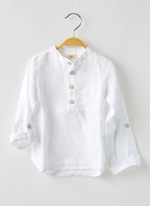 Chemise manches longues blanc BUHO pour garçon