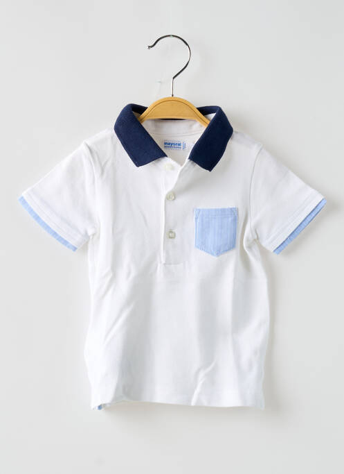 Polo blanc MAYORAL pour garçon