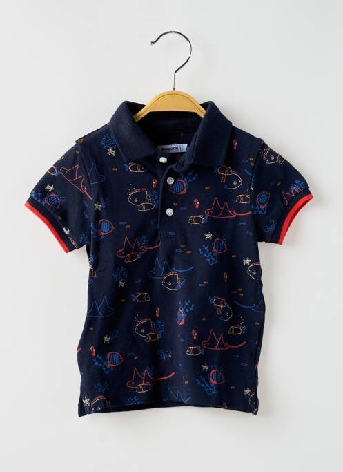 Polo bleu MAYORAL pour garçon