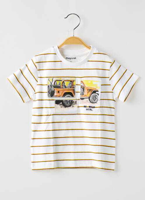 T-shirt blanc MAYORAL pour garçon